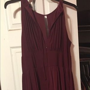 Womens Burgandy Dress